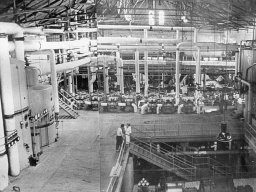 Hala główna cukrowni widok z warników lata pięćdziesiąte